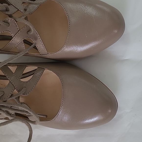 Nine West Sasafraso Woman's Heel | Beige | 7.5 M | Lace Up - Picture 9 of 9